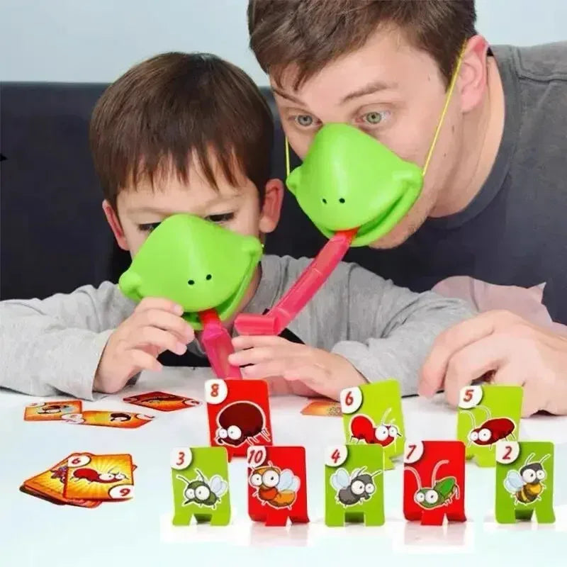 Jeu de carte pour enfants avec masque de grenouille