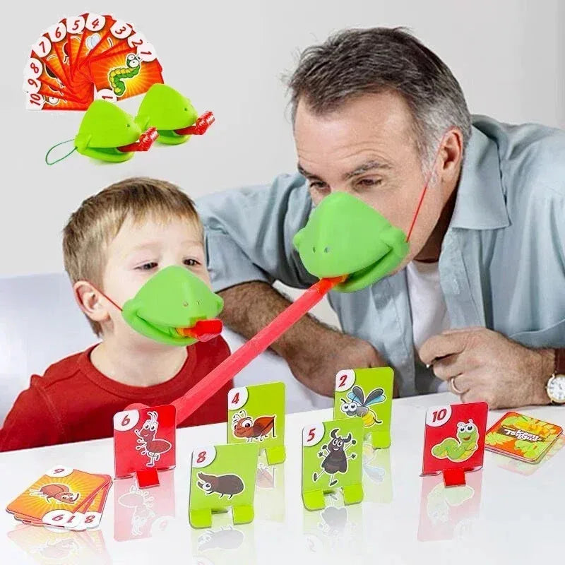 Jeu de carte pour enfants avec masque de grenouille
