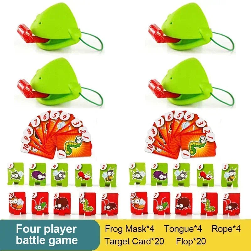 Jeu de carte pour enfants avec masque de grenouille