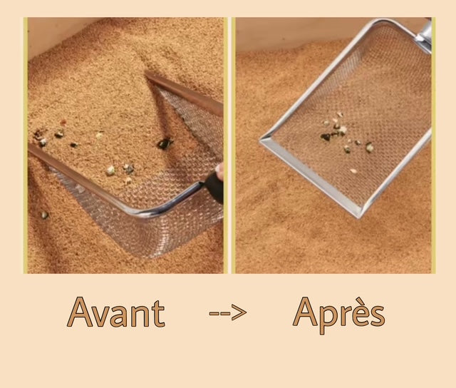 Pelle pour litière en aluminium - durable et pratique