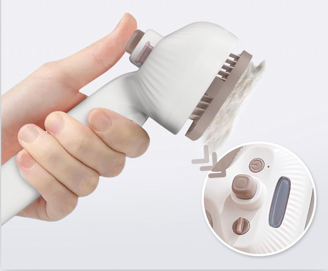 Brosse vapeur massage pour chien & chat